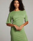 Memory Piquant Green Mini Dress WOMENS chaserbrand