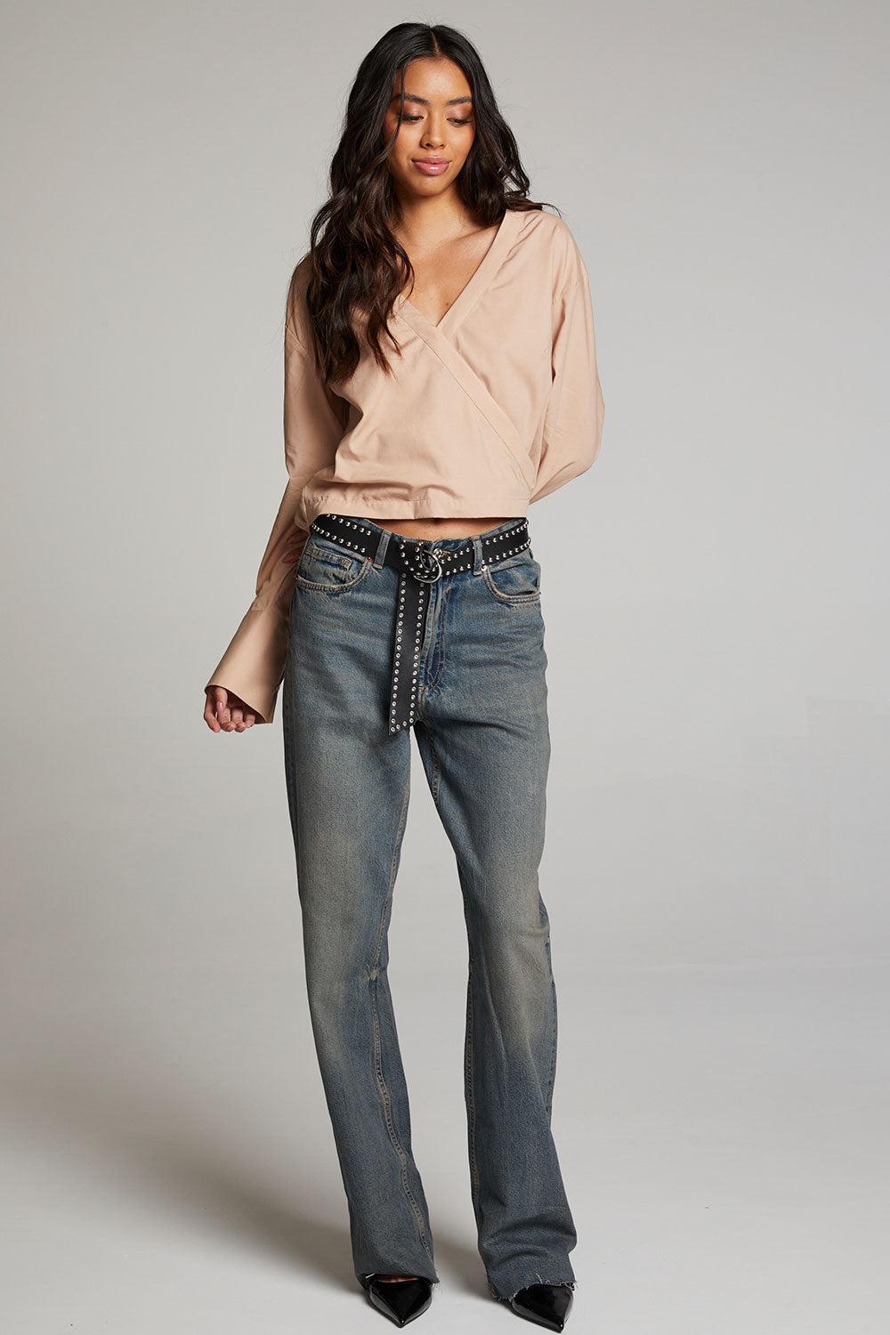 Haleyy Warm Taupe Blouse