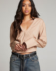 Haleyy Warm Taupe Blouse