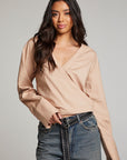 Haleyy Warm Taupe Blouse