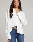 Ezra White Button Up