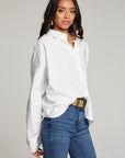 Ezra White Button Up