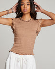 Ann Warm Taupe Blouse