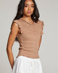 Ann Warm Taupe Blouse