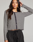 Brady Punk Stripe Button Up Pullover