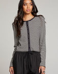 Brady Punk Stripe Button Up Pullover