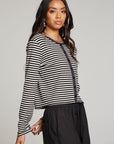 Brady Punk Stripe Button Up Pullover