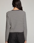 Brady Punk Stripe Button Up Pullover