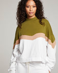 Liz Sand Color Block Pullover