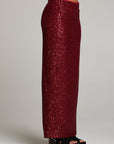 Amber Blood Red Midi Skirt