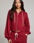 Abilenee Blood Red Zip Up