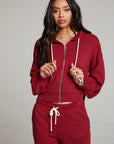 Abilenee Blood Red Zip Up