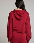 Abilenee Blood Red Zip Up