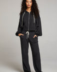 Abilenee Licorice  Zip Up