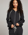 Abilenee Licorice  Zip Up