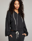 Abilenee Licorice  Zip Up