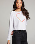 Outline Heart Long Sleeve