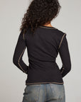 Licorice Long Sleeve Henley