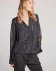 Denver Licorice Leopard Blouse