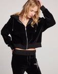 Sequin Star Zip Up Hoodie