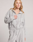 Abilene Light Heather Grey Zip Up