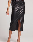 Cassi Licorice Midi Skirt