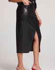 Cassi Licorice Midi Skirt