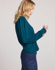 Shirley Dark Sea Long Sleeve