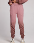 Wilshire Mauve Rose/Coco Brown Dip Dye Joggers