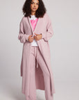 Eveee Mauve Rose Maxi Cardigan