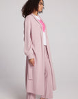 Eveee Mauve Rose Maxi Cardigan