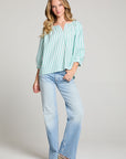 Cody Aloe Stripe Blouse