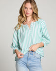 Cody Aloe Stripe Blouse