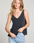 Clearise Licorice Black Tank