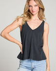 Clearise Licorice Black Tank