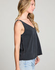 Clearise Licorice Black Tank