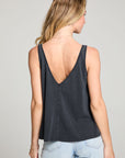 Clearise Licorice Black Tank