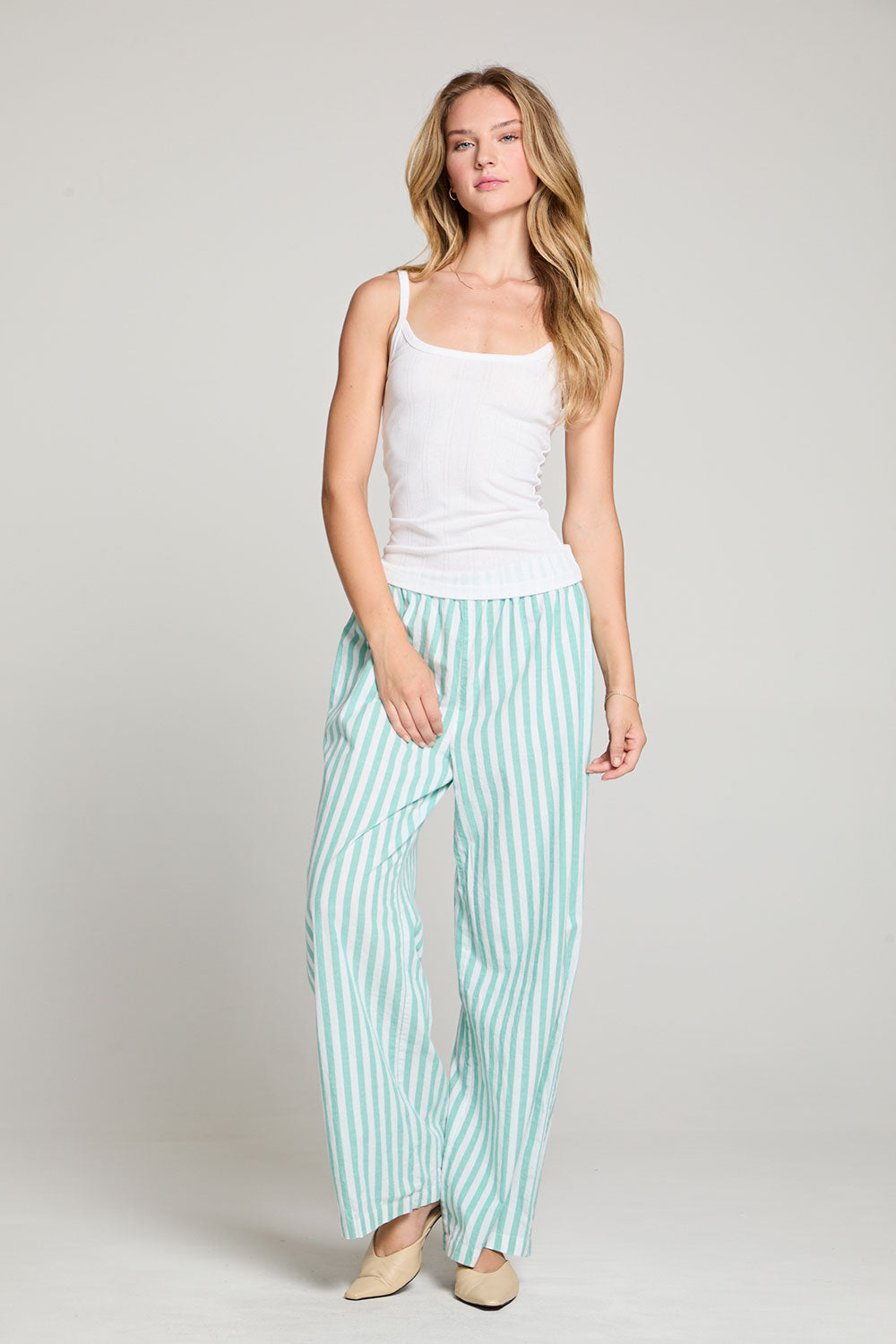 Leeee Aloe Stripe Trousers