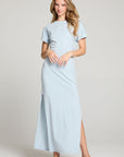 Saloonn Skyway Blue Maxi Dress