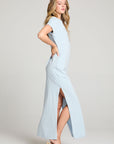 Saloonn Skyway Blue Maxi Dress