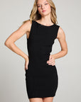 Reno Licorice Black Mini Dress