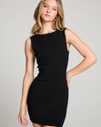 Reno Licorice Black Mini Dress