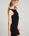 Reno Licorice Black Mini Dress