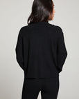 Mccartneyy Licorice Black Zip Up Long Sleeve