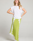 Demi Chartruse Maxi Skirt