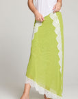 Demi Chartruse Maxi Skirt