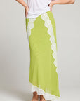 Demi Chartruse Maxi Skirt