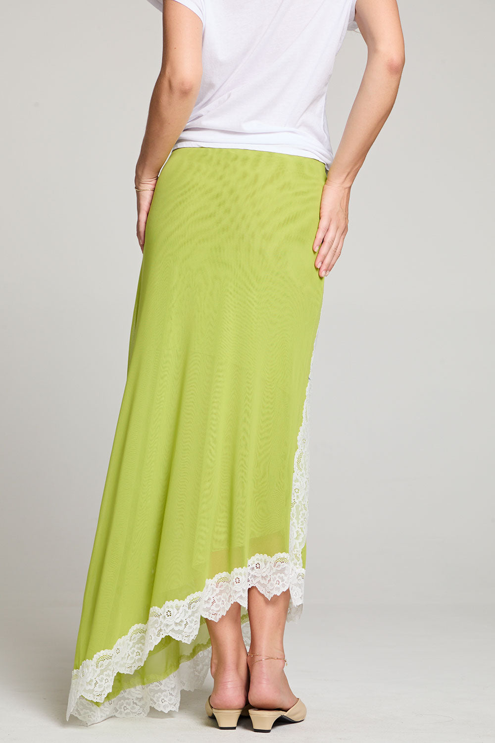 Demi Chartruse Maxi Skirt