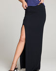 Keri Licorice Black Maxi Skirt