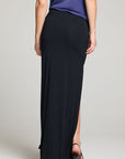 Keri Licorice Black Maxi Skirt